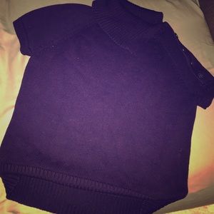 PURPLE ON or OFF SHOULDER SWEATER - Size XL
